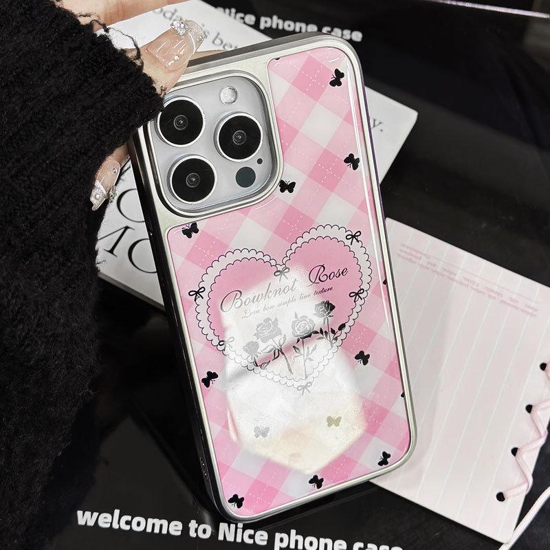 Zhitai Electroplated Silver Edge Phone Case for iPhone 16/15/14 Pro Max/13 and Huawei Mate60