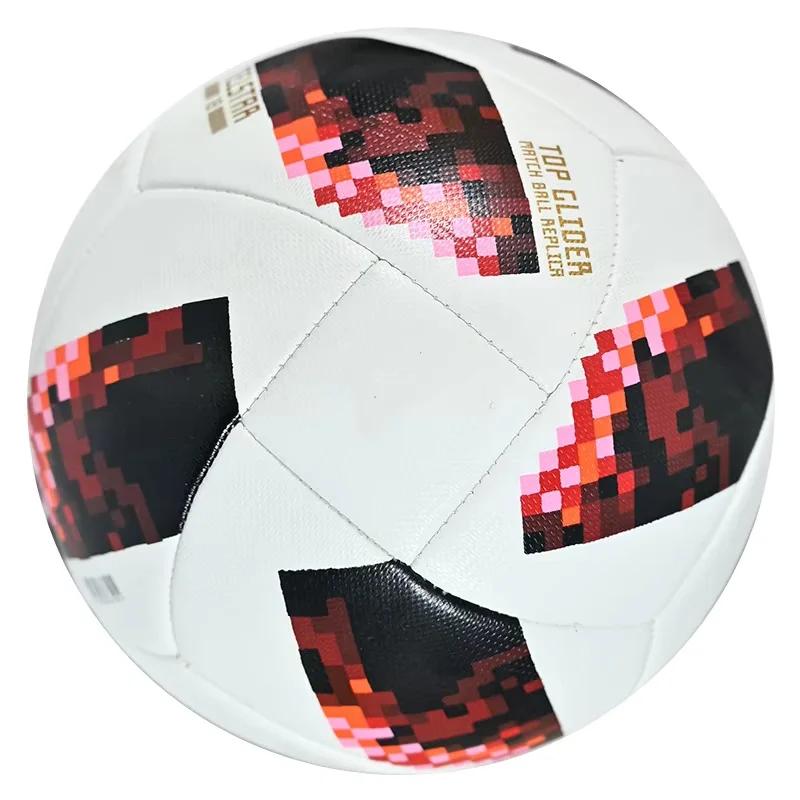 Taille Officielle 4 Ballons de Football de Haute Qualité Matériau PU Sans Coutures Antidérapant Match en Extérieur Entraînement Football But Sports d'Équipe
