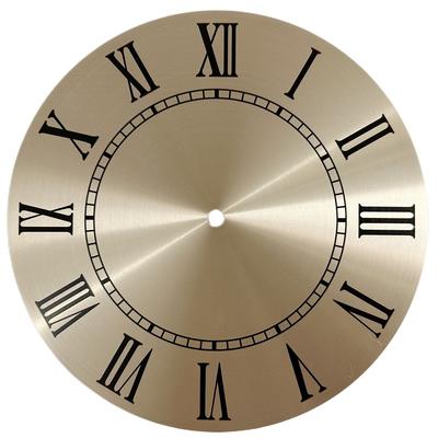Aluminiowa Tarcza Zegara DIY Złote Tło Zewnętrzna 243MM