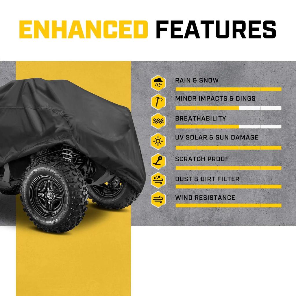 210D Waterproof Dustproof Cover for Beach Cart, ATV, and Car