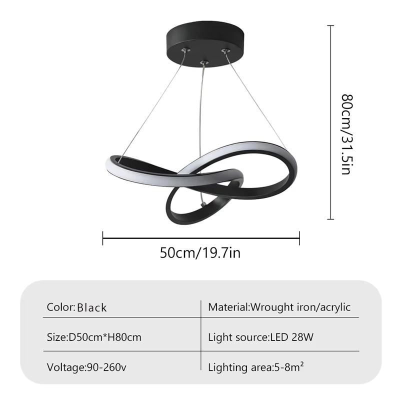 Modern Ceiling Lamp 40/50cm Tricolor light Ceiling Chandelier Bedroom Living Room Restaurant Indoor Home Decor LED Pendant Light