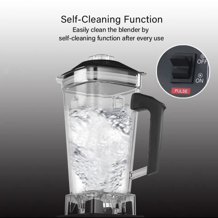 BioloMix T5200 3HP 2200W Minuteur Blender, Fruit Food Mixer Juicer, Capacité 2L.