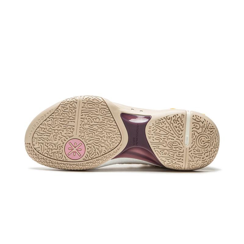 Li Ning Wade Shadow 6 Basketballschuhe Herren Niedrig geschnitten Staubiges Khaki/Ecru ABPU029-6