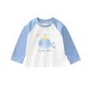 Children's Pure Cotton Long Sleeve Shirt for Spring and Autumn - Boys' and Girls' Fashionable Base Top