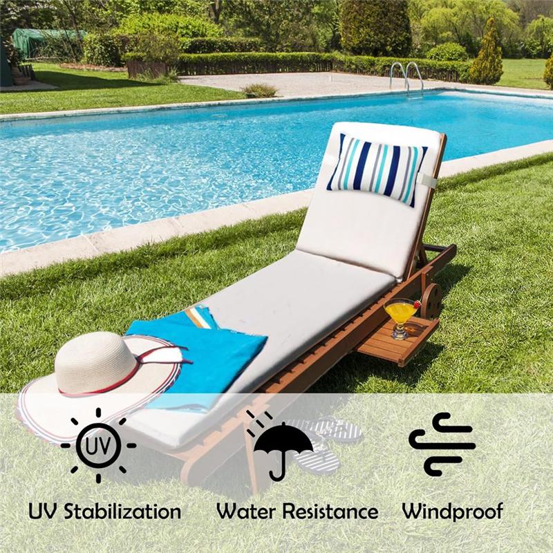 

2 шт. Подушка для головы шезлонга с ремешком, уличная водонепроницаемая подушка-подголовник для шеи и головы с регулируемой эластичной лентой синий