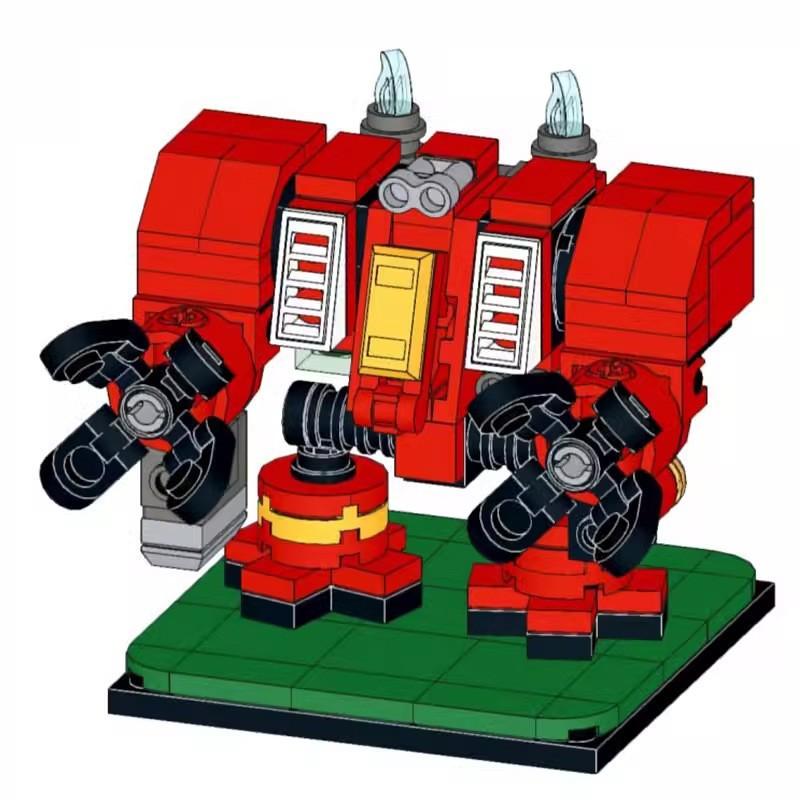 M-114546 Mini Warhammer Mech Compatible Lego Kids Puzzle Assembly Small Mech Building Block Gift