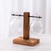Innovative Wooden Frame Hanging Glass Hydroponic Vase for Pothos – Desktop Flower Arrangement Decor