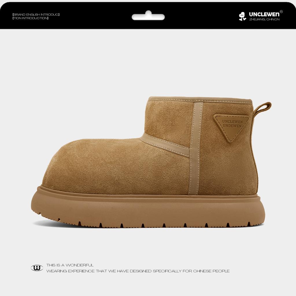 Warm Thick-soled Snow Boots Women's 2025 New Winter Outdoor Piled Thickened Big-headed Short Boots Northeast Cotton Shoes