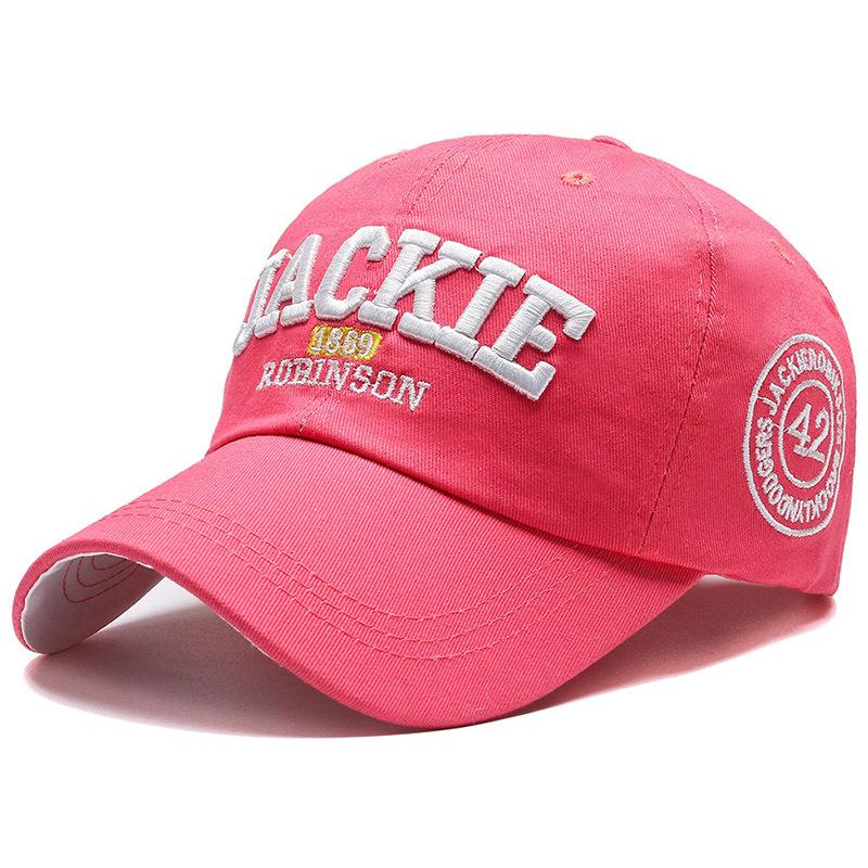 

Unique Circle Element Cotton Baseball Cap For Trendy Look And Uv Protection Magenta