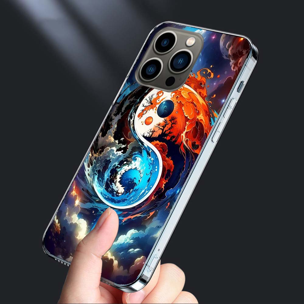 Balance of Elements The Eternal Yin-Yang Phone Case For Iphone 16E 15 Pro 14 Plus 17E 16 17 Pro Max Air 11 12 13 Mini Cover Case
