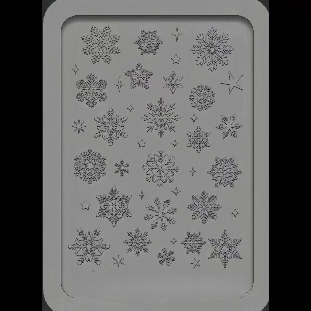 3D Silicone Snowflake Nail Art Decoration Molds