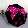1pc BowtieAutomatic Open/close Folding Umbrella, Compact Portable Travel Umbrella, Perfect Birthday/Holiday, Cute Umbrella Y029