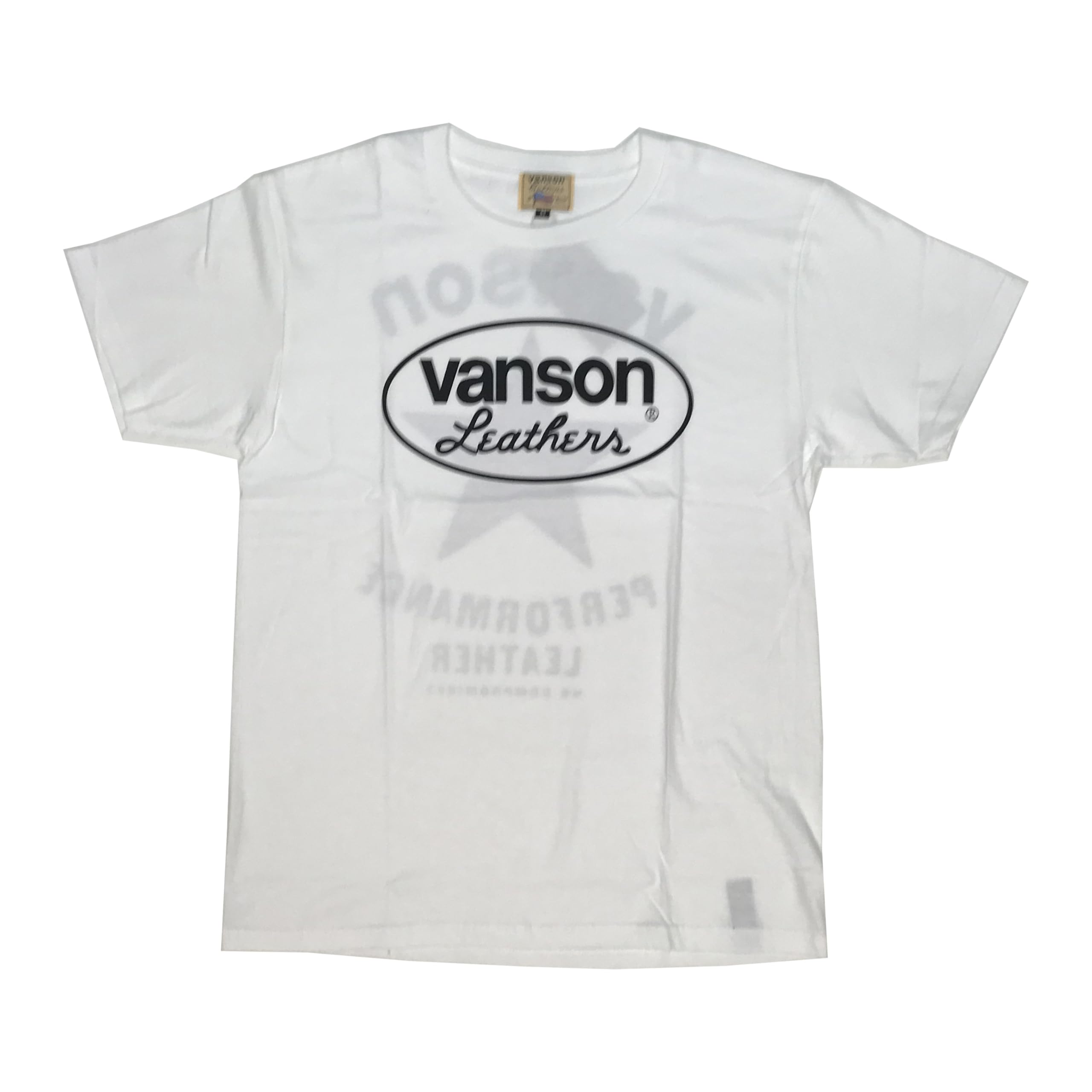 

Vanson Red Star Short Sleeve T-Shirt -884V085- (L, White)