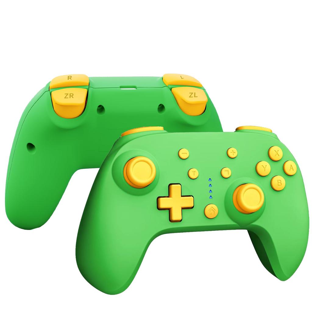 QRD Junior E5 Cute Mini Compatible with Green Gamepad, Pocket-Sized Controller, Switch/PC/Android/IOS,