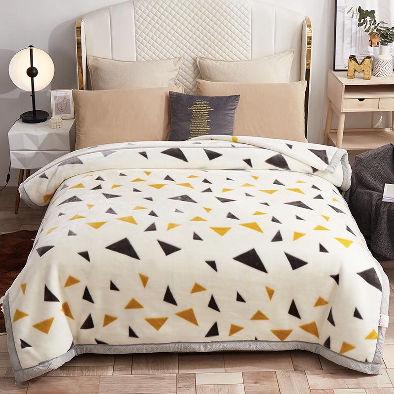 

Двухслойное теплое зимнее плед-вязание (рашель) - Супермягкий свадебный подарок 1.5*2m/4 lbs Raschel Blanket