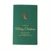 1Pc Gold Embossed Chrismas Card Greeting Cards Merry Xmas Party Invitations Letter Greeting Cards with Envelope Stickers