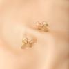 Silver Needle Stud Earrings, Premium Earrings, Pink Bow, New Simple Earrings, Niche Design, Small Earrings.