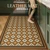 American Retro Carpets for Living Room Home Washable Kitchen Special Floor Mat Large Area Anti-fouling Carpet Pvc Leather Rug