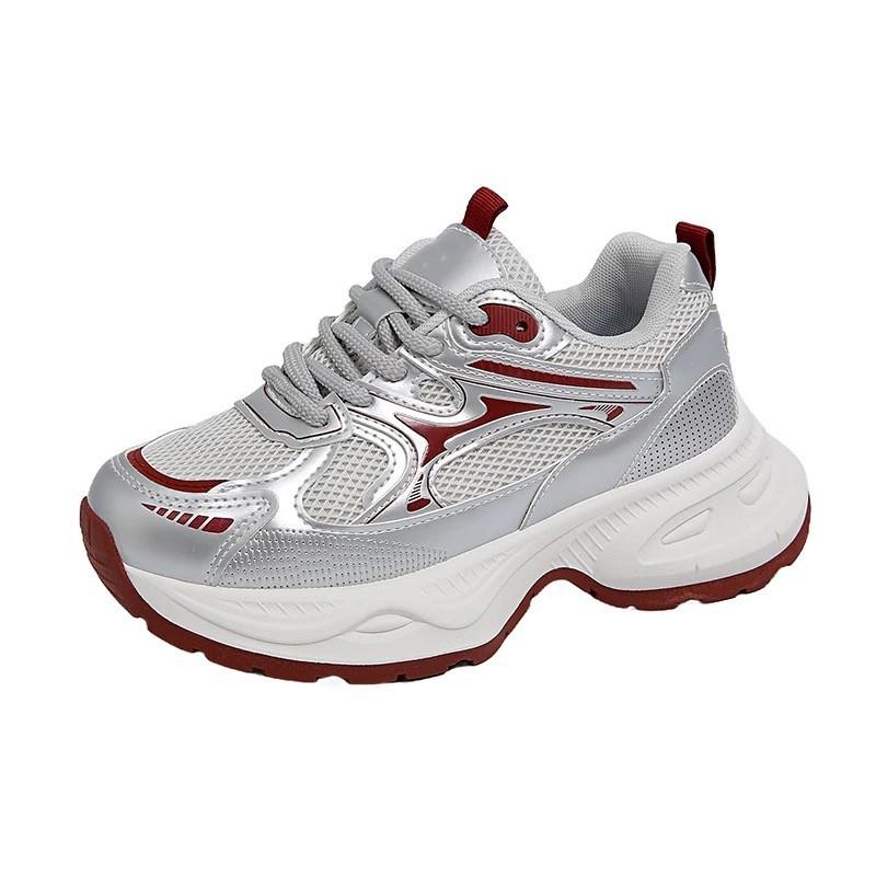 Breathable dad shoes women's shoes thick-soled 2025 new small waist casual shoes soft-soled lightweight sports shoes