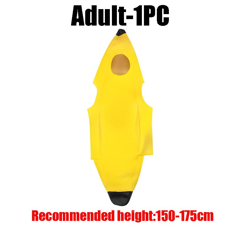 Deluxe Adult Unisex Banana Costume for Halloween Dress up Party & Roleplay Cosplay Spandex Material Funny Ecoparty Outfit