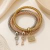 Elegant Elastic Popcorn Corn Chain Rhinestone Bracelet for Women