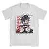 POMEL 0311 Camisetas masculinas engraçadas, manga curta, gola redonda, 100% algodão, roupas plus size