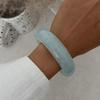 DIEZI 3 Style Exaggerated Trendy Sky Blue Acrylic Resin Wide Bangles Bracelet Vintage Fashion Bangles For Women Men Gift Jewelry