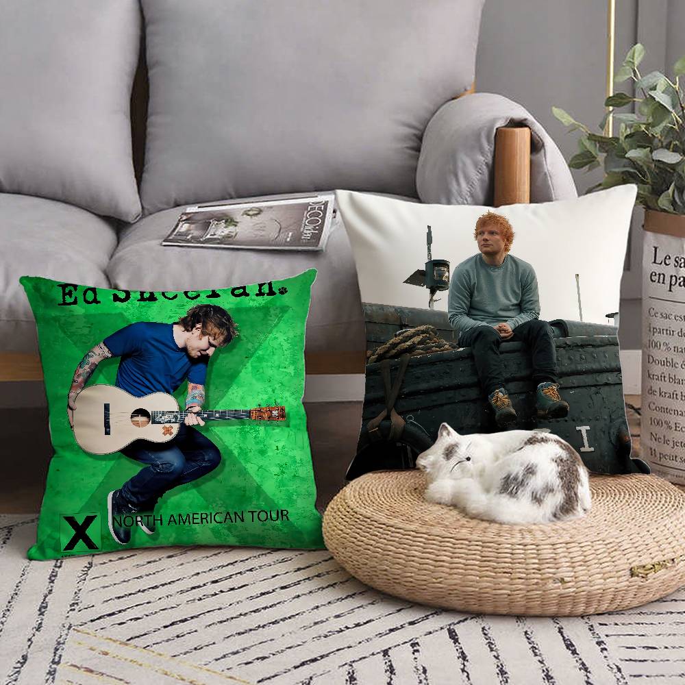 Cute E-EdS S-SheeranS Pillow Case Home Decor Throw For Sofa Bed Car Room Decor Gift Idea