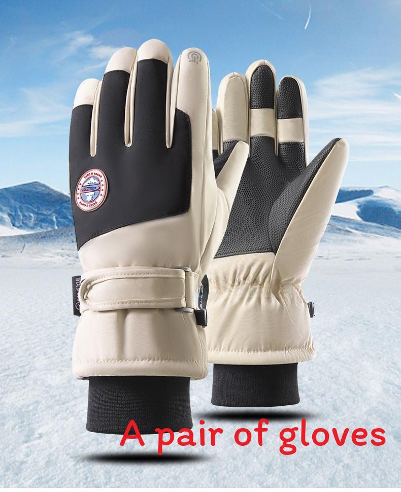 Snow Ski Gloves Women Men Touchscreen Waterproof Windproof Thick Oxford Fabric For Winter Outdoor Sports