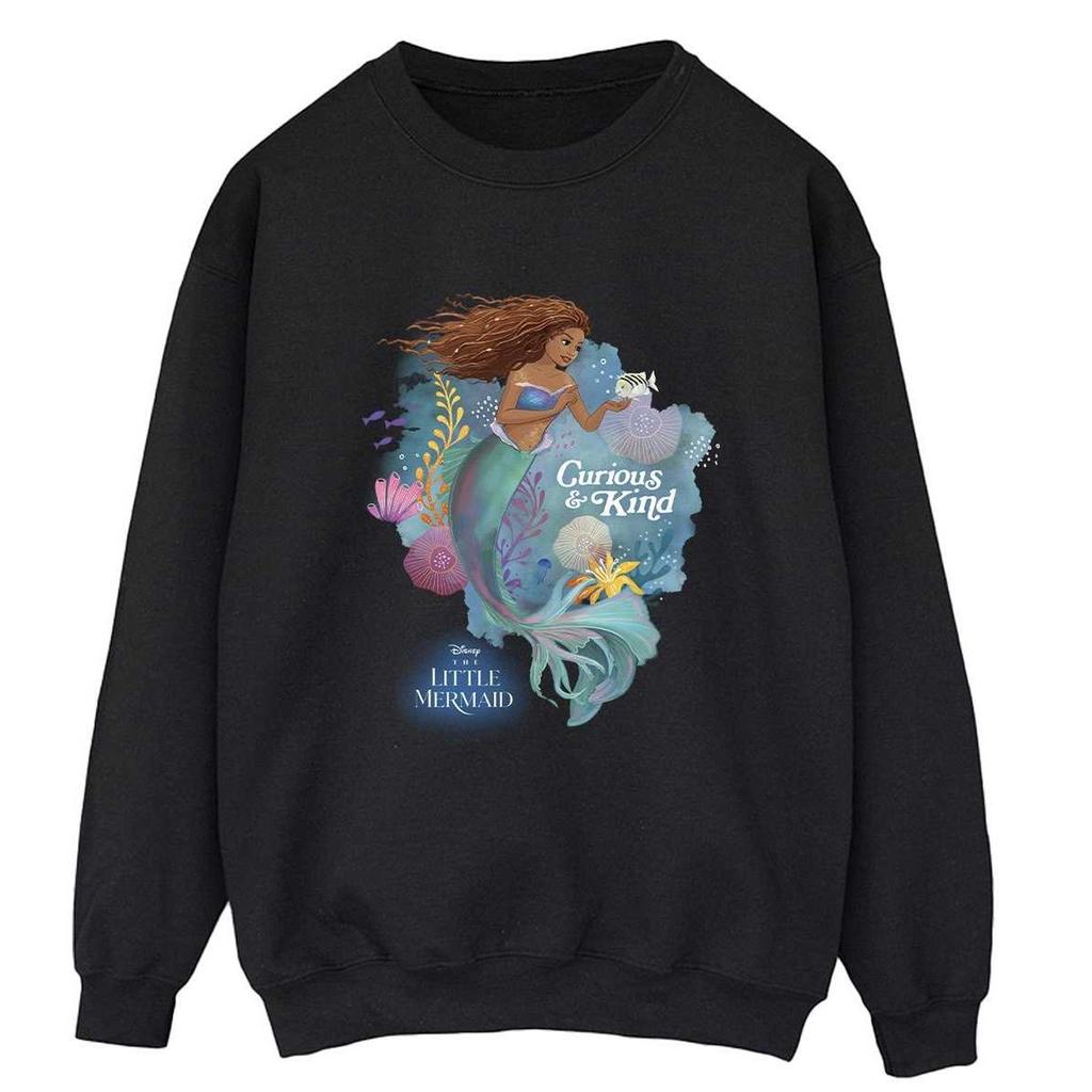 The Little Mermaid Womens/Ladies Curious And Kind Movie Sweatshirt