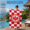 Eintracht Frankfurt Crest Beach Towel, Quick-drying, Easy To Care For, Suitable for Both Fitness and Beach Vacations,Sports Essential