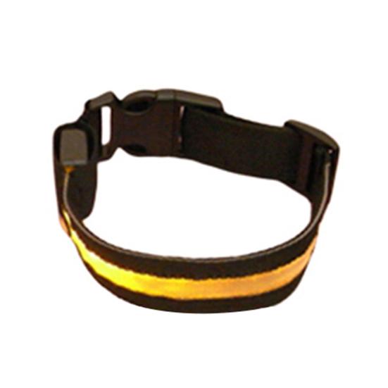 Mode LED Hund Haustier Nacht Sicherheits Halsband Blinkend Leuchtend Nylon Halsband Band