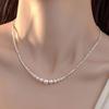 Handmade Simualtion Pearls Necklace for Women French-Inspired Minimalist Luxury Jewelry Elegant Everyday & Party Wear