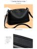 Elegant Women's Soft Leather Large Capacity Crossbody Bag 2025 - Chic Handheld Tote for Commuting Moms
