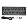 67 Keys DIY Mechanical Keyboard Kit with RGB Knob Wireless 2.4G Bluetooth 5.0 Type C Wired Hot Swappable Barebones