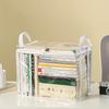 Large Capacity Foldable Storage Box Student Dormitory Classroom Book Storage Box Transparent Waterproof Home Book Box.