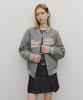 Marith + Franois Girbaud Wool Varsity Jacket Heather Gray