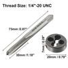 1/4"-20UNC Machine Thread Tap & Die Set HSS Right Hand Thread 1/4"-20 TPI 20
