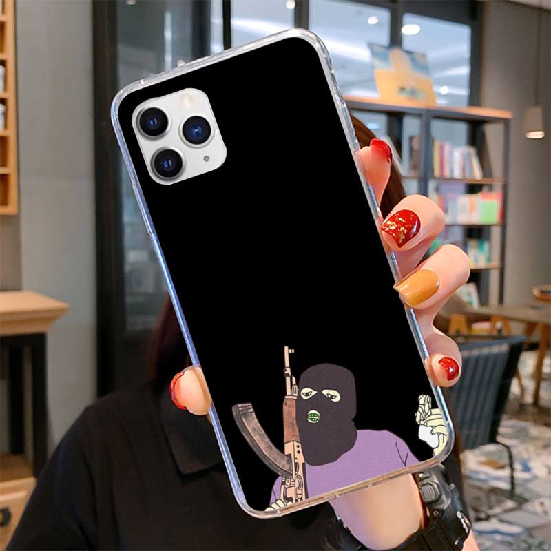 AK47 Handgun Gun BUllets Phone Case for iPhone 11 12 13 Mini Pro Max 8 7 6 6S Plus X 5 SE 2020 XR XS Case Shell