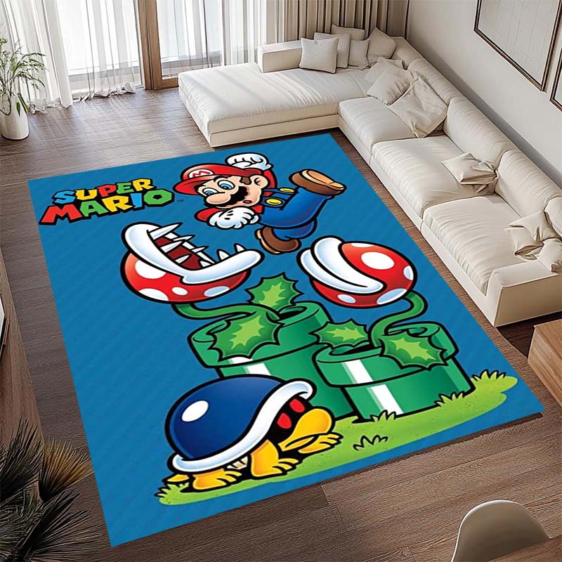 The New 2026 Super Mario Bros. Rug Is Suitable for Home Décor In Game Rooms, Bedrooms, Living Rooms, Sofa Areas, and More.