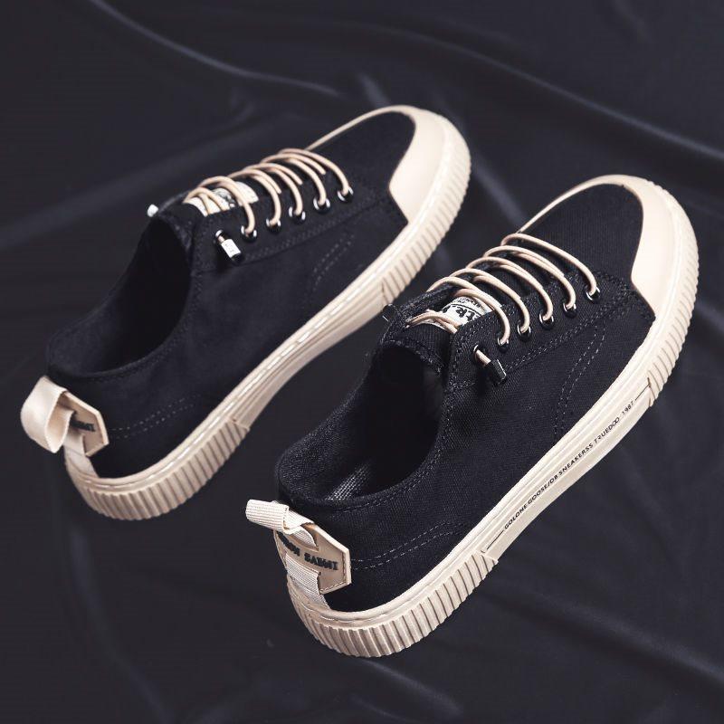 

Мужская парусиновая обувь тонкая дышащая дезодорирующая повседневная обувь для скейтборда мужской тренд универсальная низкая спортивная обувь на плоской подошве модная обувь 40 Standard Sports Code