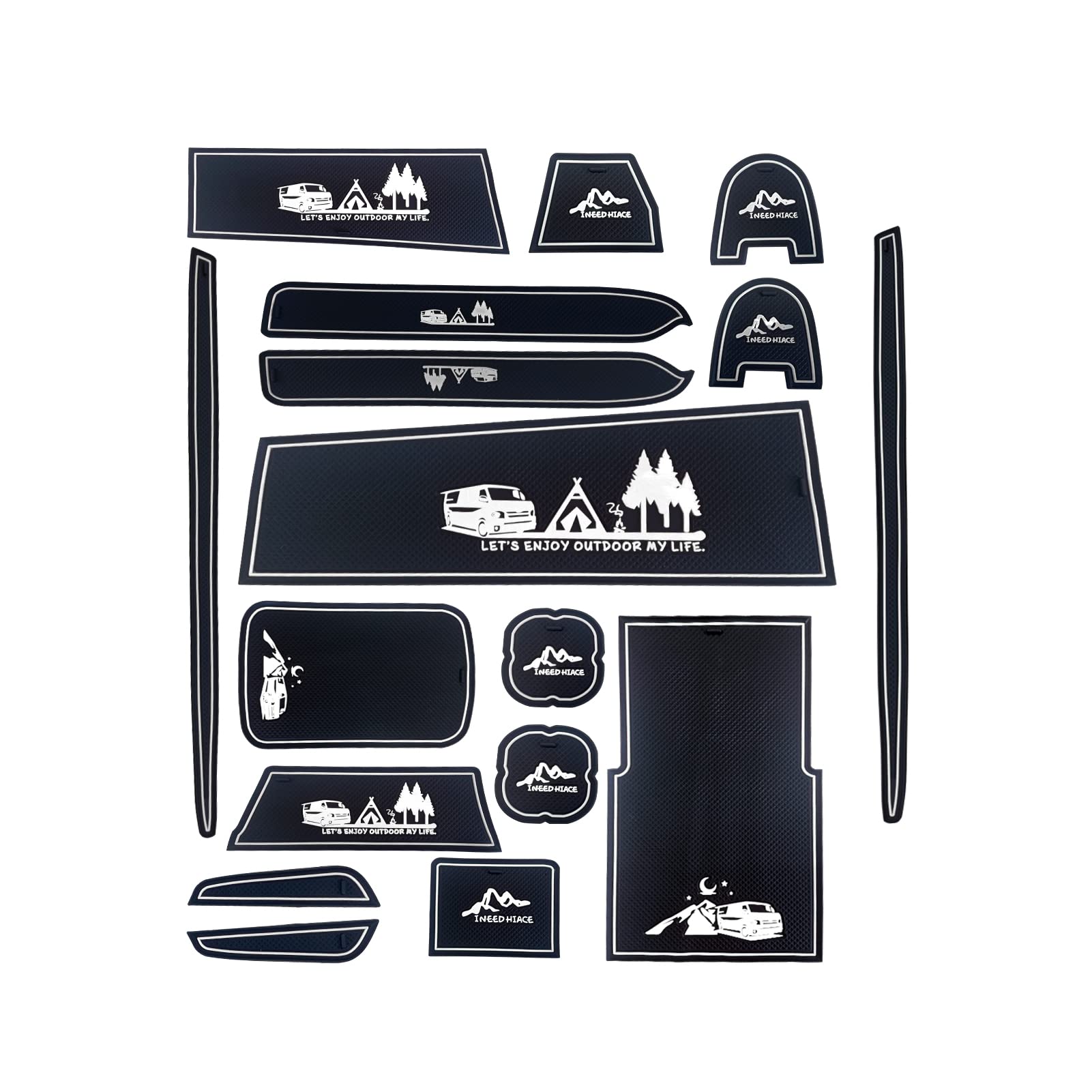 

Ashika 200 interior car interior noise interior beverage accessory pocket scratch noise customized 17 pieces parts, parts, anti-slip belt, reduction,