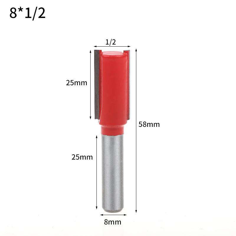 8mm Woodworking Trimmer Set: Double-Edged, Round Bottom, V-Shaped, Slotted, and Keyhole Engraving Knives