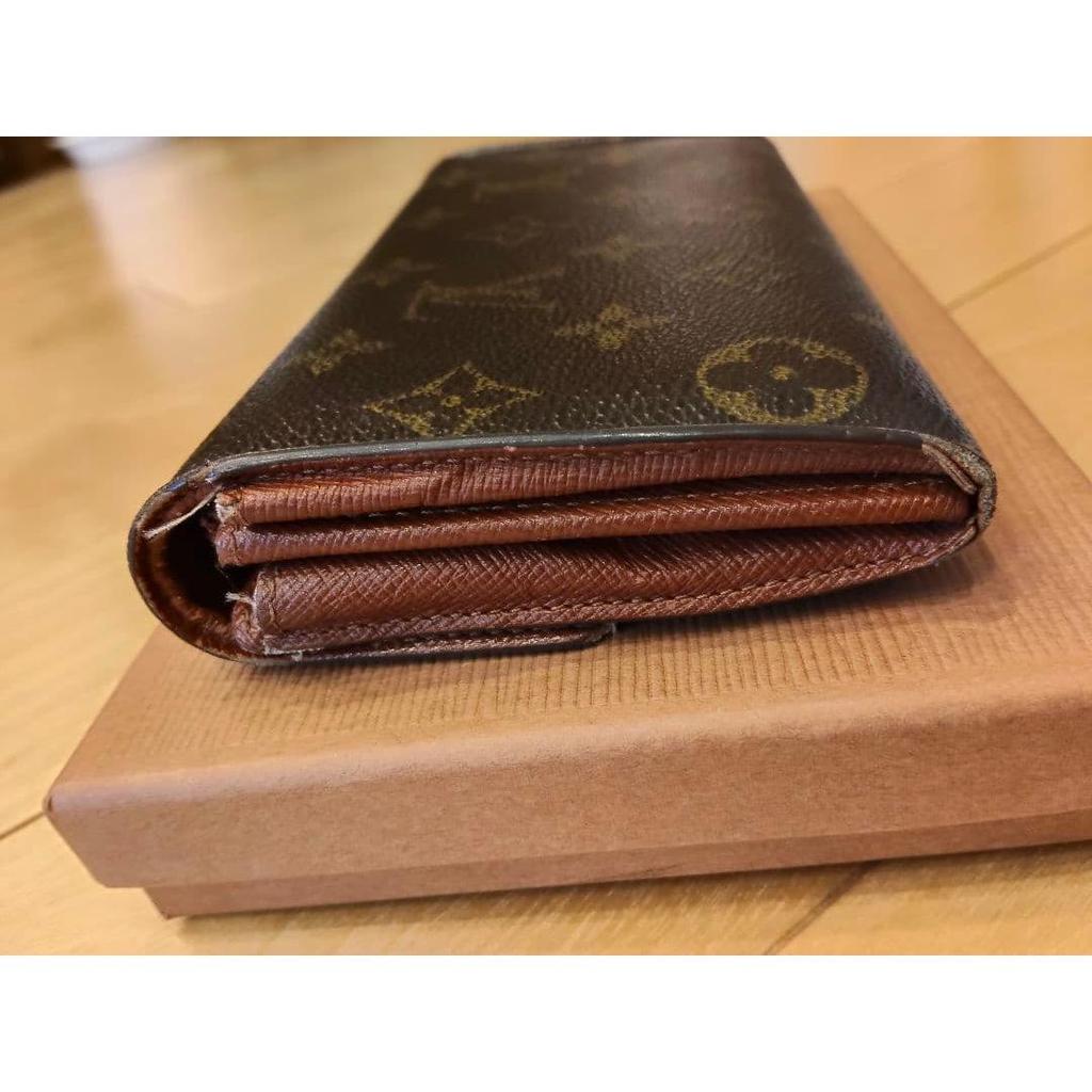 Used Authentic Genuine LOUIS VUITTON Monogram Long Wallet