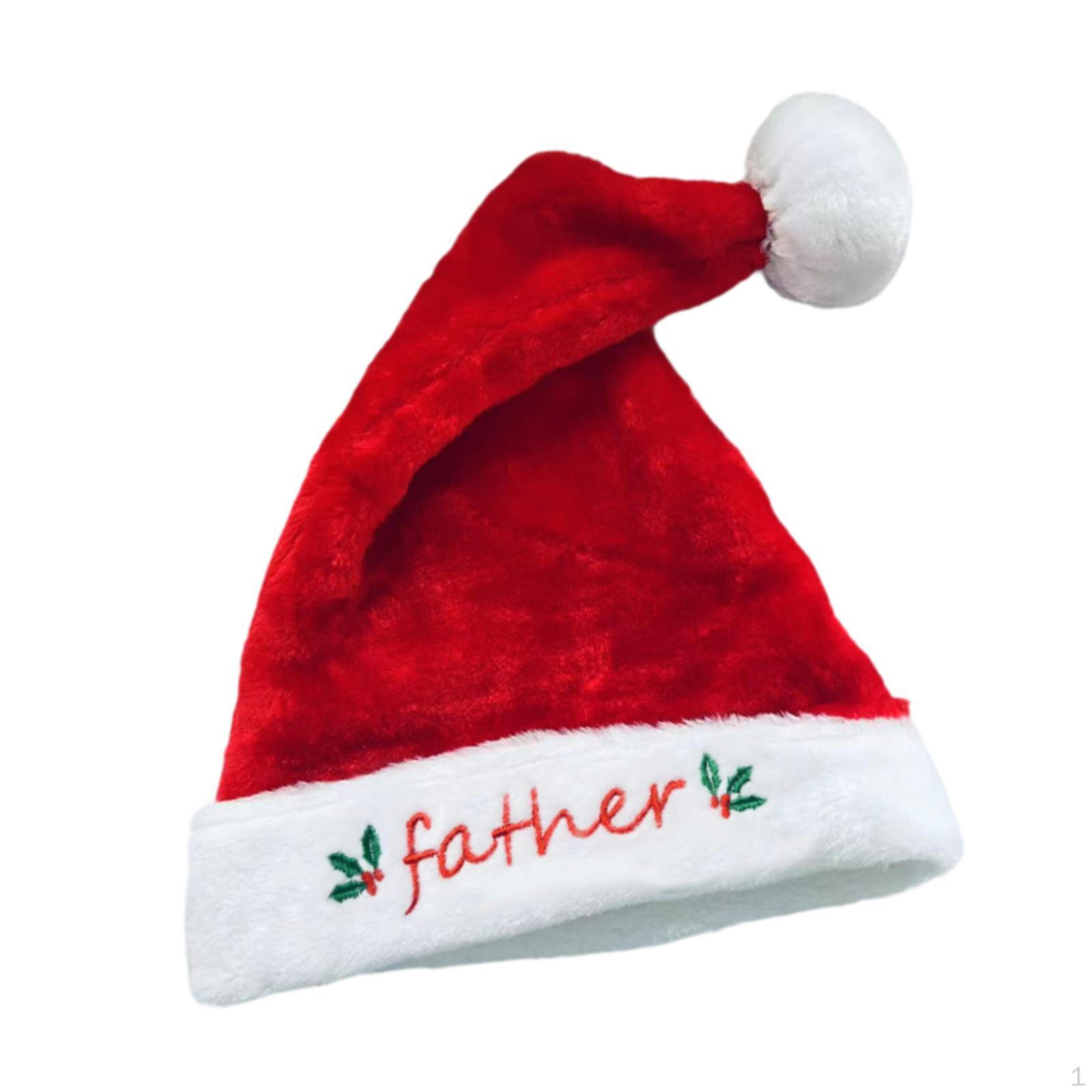 

Різдвяний капелюх Товста плюшева шапка для чоловіків і жінок, м яка святкова Father