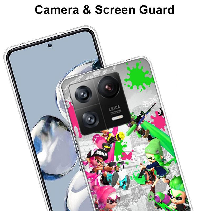 Game S-Splatoons Phone Case For Xiaomi Poco F7 Ultra X7 X6 M8 M7 M6 M4 M3 Pro X4 Mi 15 15T 14 14T 12T 12S 10T Pro 12 11 Lite Cov