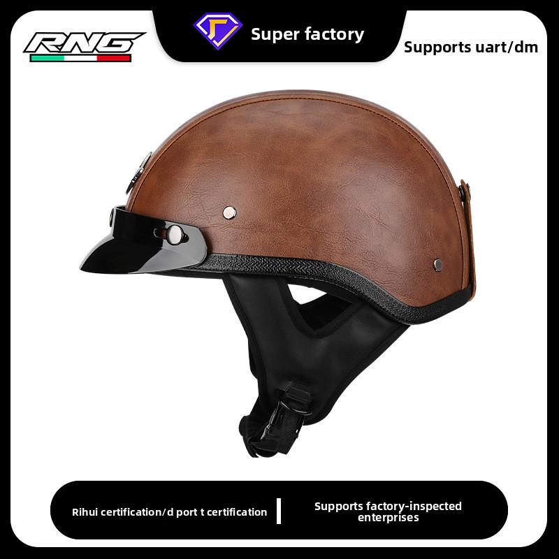 Customizable Retro Half Helmet for Motorcycle & Electric Bike MLXL Size Cross-Border Hot-Selling Prince Cruiser