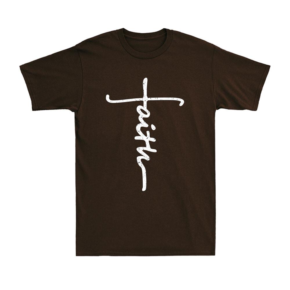 Faith Cross Funny Christian Christianity Faith Religious Retro Unisexs Tshirt