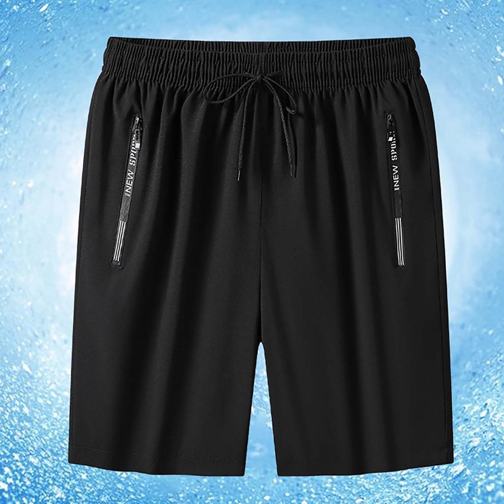 Men's Shorts For A Cool Summer With Four Sided Stretch, Wearing Five Quarter Length Shorts And Ice Silk Beach Pants