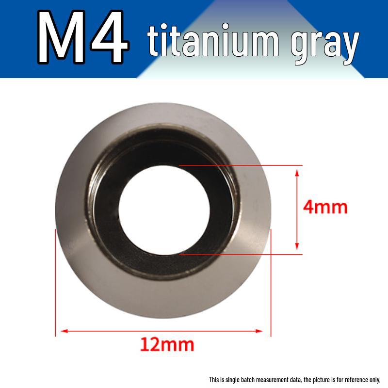 Farbiger Sechskantschrauben-Unterlegscheiben-Satz aus Aluminiumlegierung: Größen M2-M8